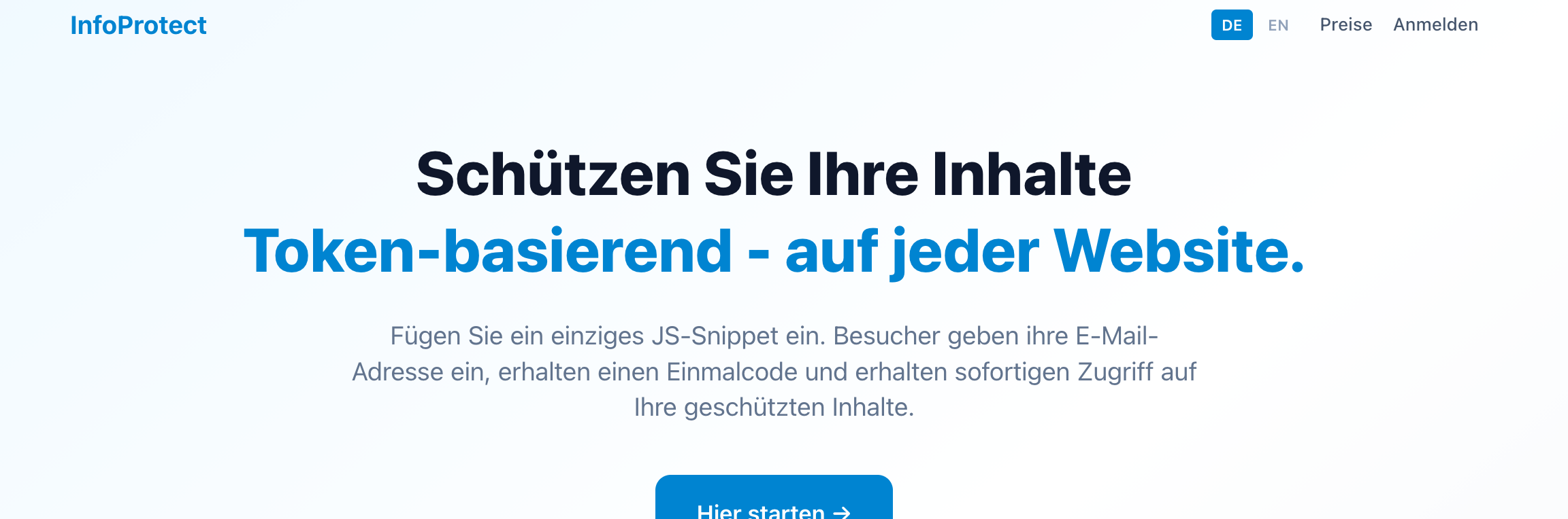 InfoProtect – Token-basierter Inhaltsschutz